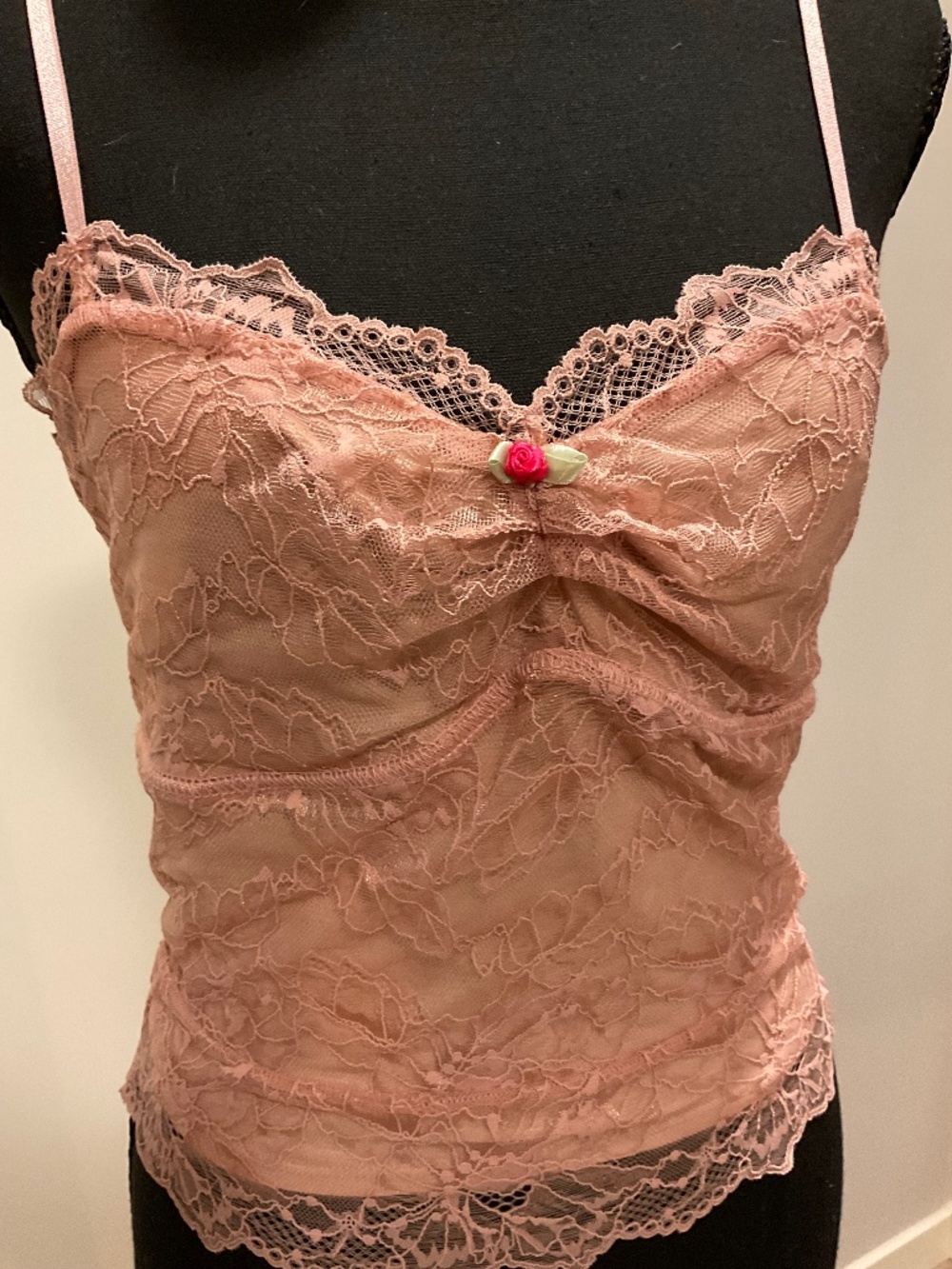 Free People Misty Rose lace cami